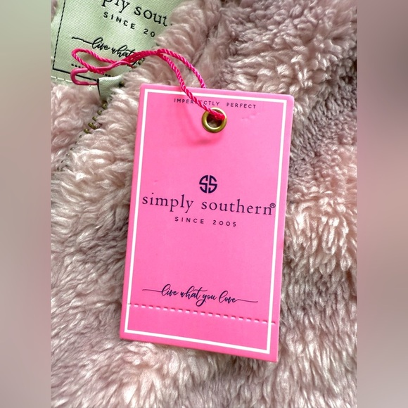 NWT Simply Southern Ombré Pullover Soft Sherpa Sweater Jacket Size Large - Picture 12 of 15